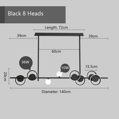 Modern Twist LED Pendant Ceiling Light Fixture