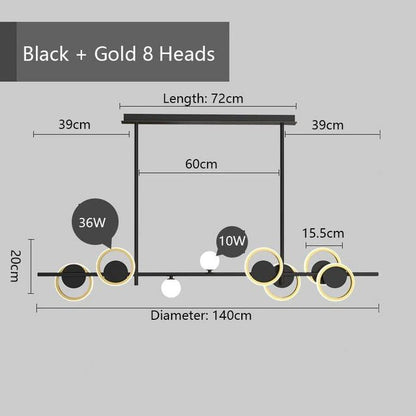 Modern Twist LED Pendant Ceiling Light Fixture