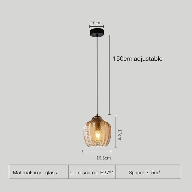 Stylish Glass Hanging Light Fixtures