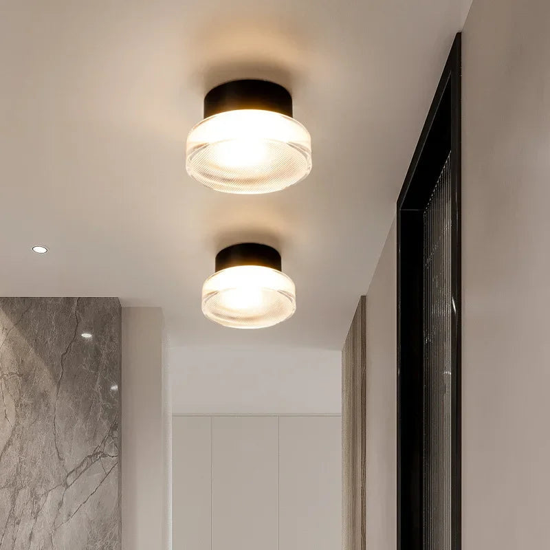 Circular Glass Modern Wall Light Fixture - Luxicro