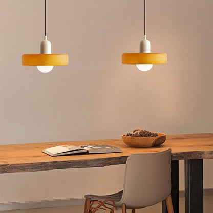 Vibrant Colored Glass Hang Ceiling Light Fixture