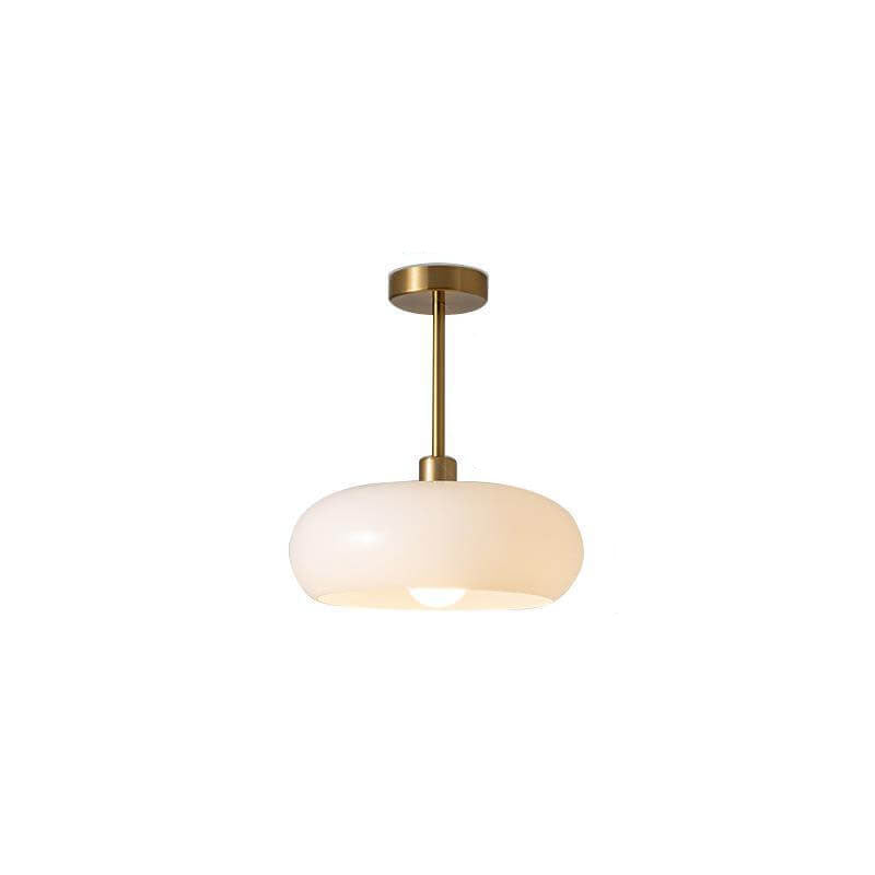 Soft Glow Pendant Lamp with Warm Amber Shade