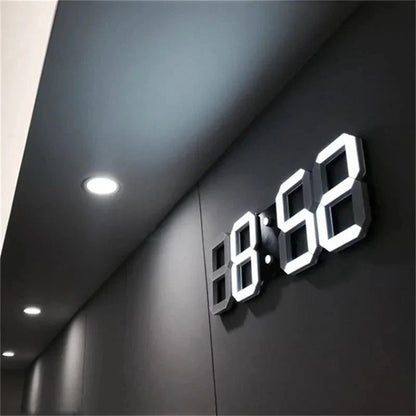 Contemporary LED Wall Clock with Adjustable Light - Luxicro
