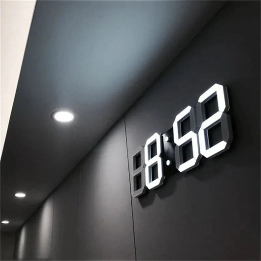 Contemporary LED Wall Clock with Adjustable Light - Luxicro