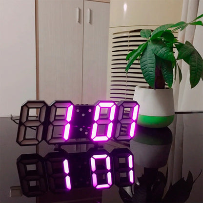 Contemporary LED Wall Clock with Adjustable Light