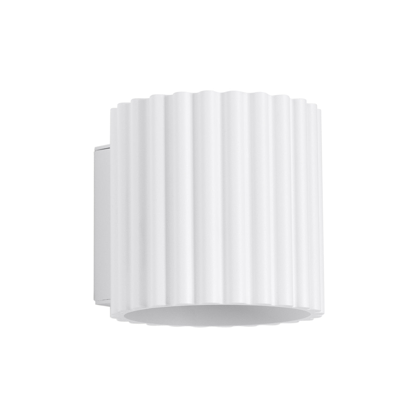 Contemporary Textured White Wall Sconce - Luxicro