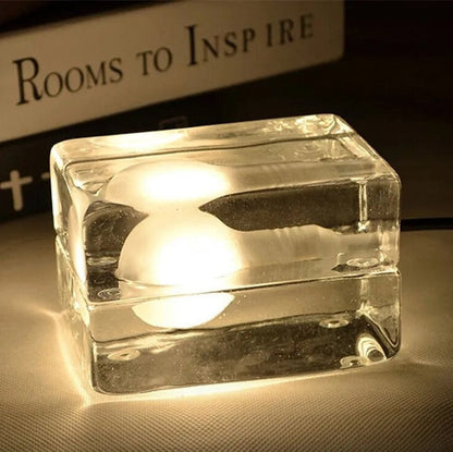 Stylish Glass Desk Lamp with Soft LED Light - Luxicro