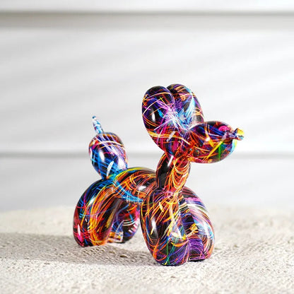 Unique Artistic Dog Figurine Resin Home Decor Statue - Luxicro