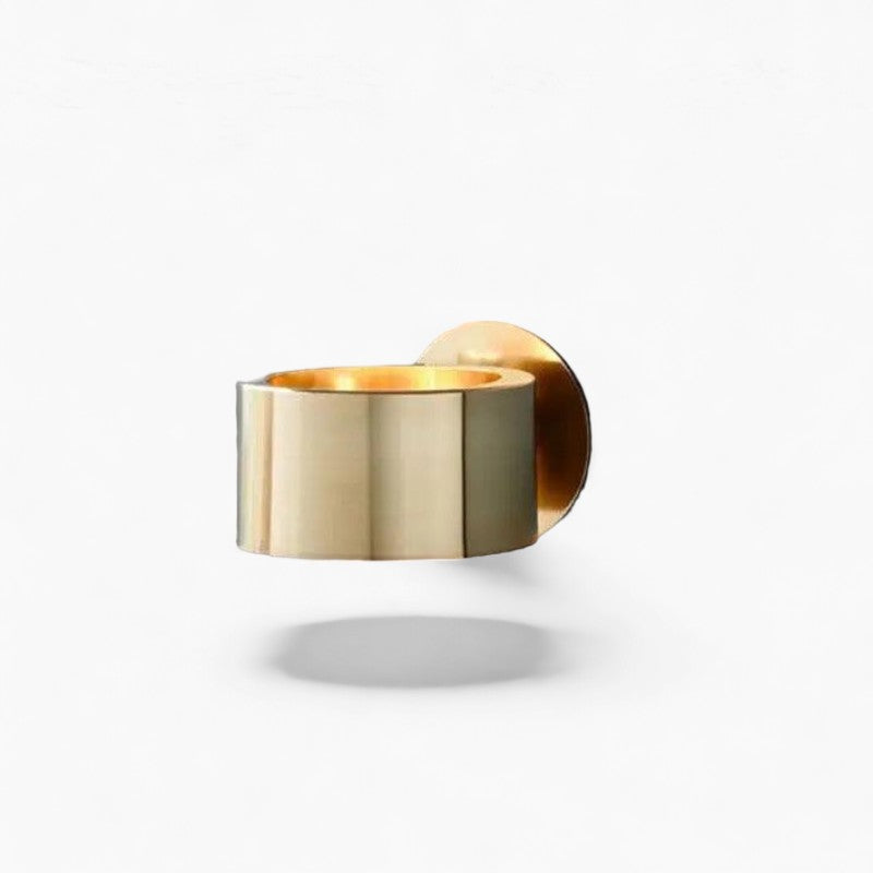 Contemporary Black Gold Adjustable Wall Lamp - Luxicro