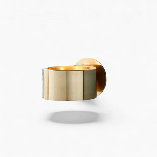 Contemporary Black Gold Adjustable Wall Lamp - Luxicro