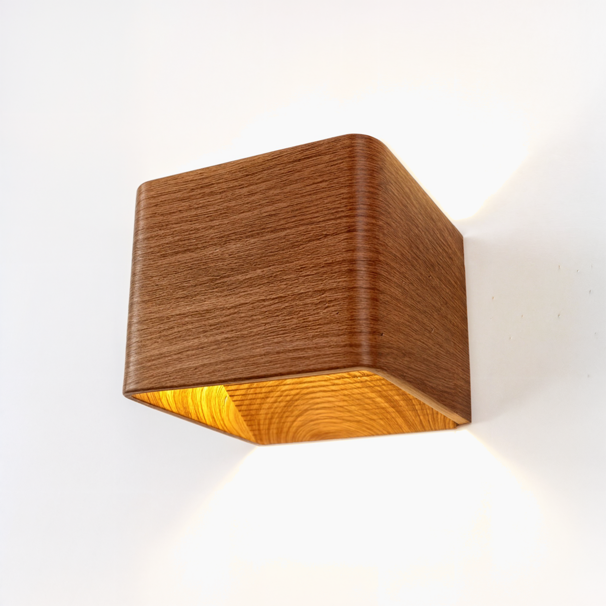 Contemporary Wooden LED Wall Sconce, 3W Energy Saving Lamp - Luxicro