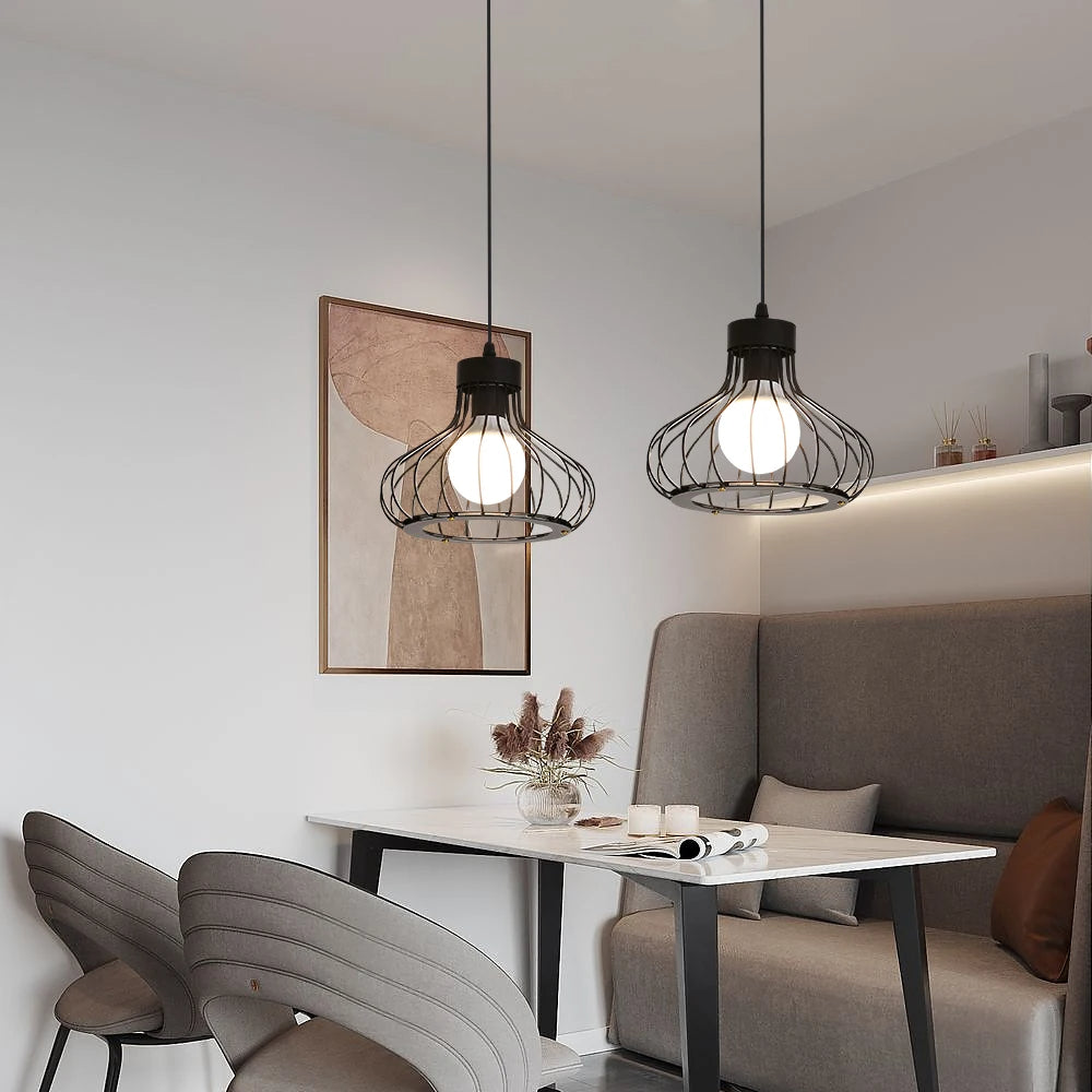 Rustic Modern Metal Hanging Lamp - Luxicro