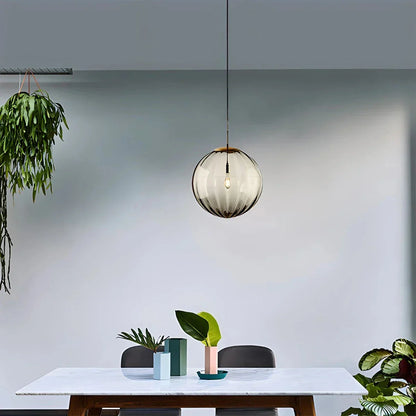 Stylish Aqua Blue Glass Globe Pendant Lighting