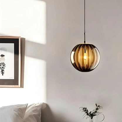 Stylish Aqua Blue Glass Globe Pendant Lighting