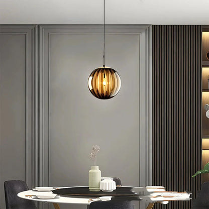 Stylish Aqua Blue Glass Globe Pendant Lighting