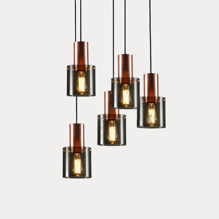 Bright Seven Light Dining Room Pendant Warm White Glow - Luxicro