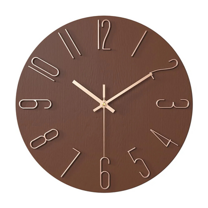Silent Modern Entryway Wall Clock