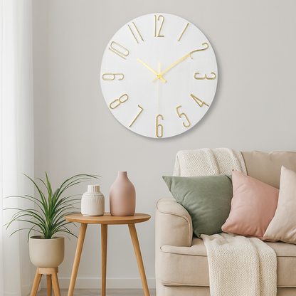 Silent Modern Entryway Wall Clock