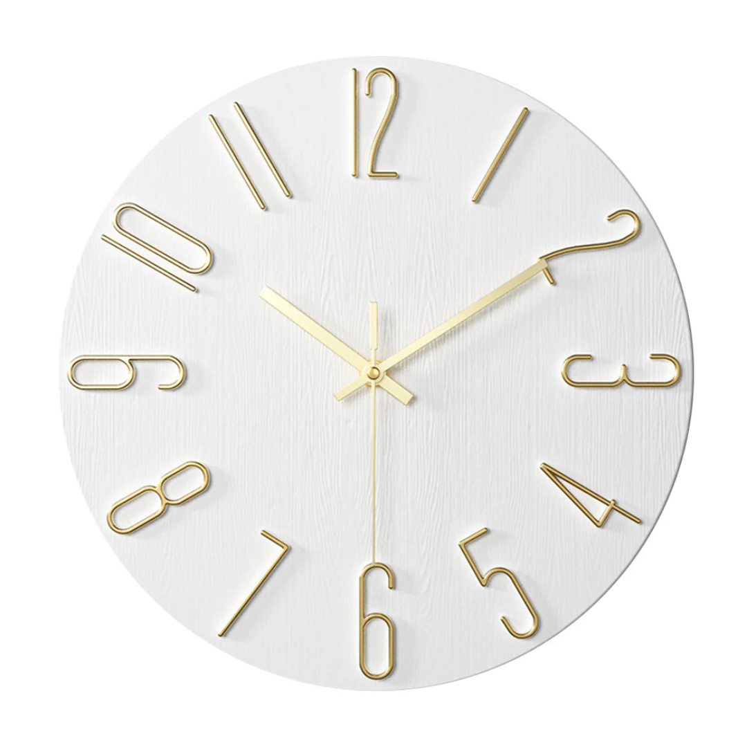 Silent Modern Entryway Wall Clock
