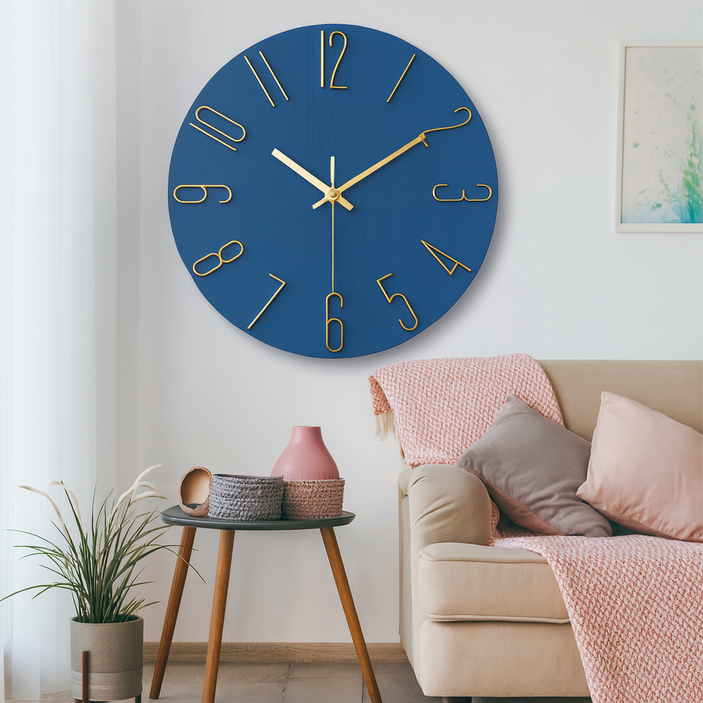 Silent Modern Entryway Wall Clock - Luxicro