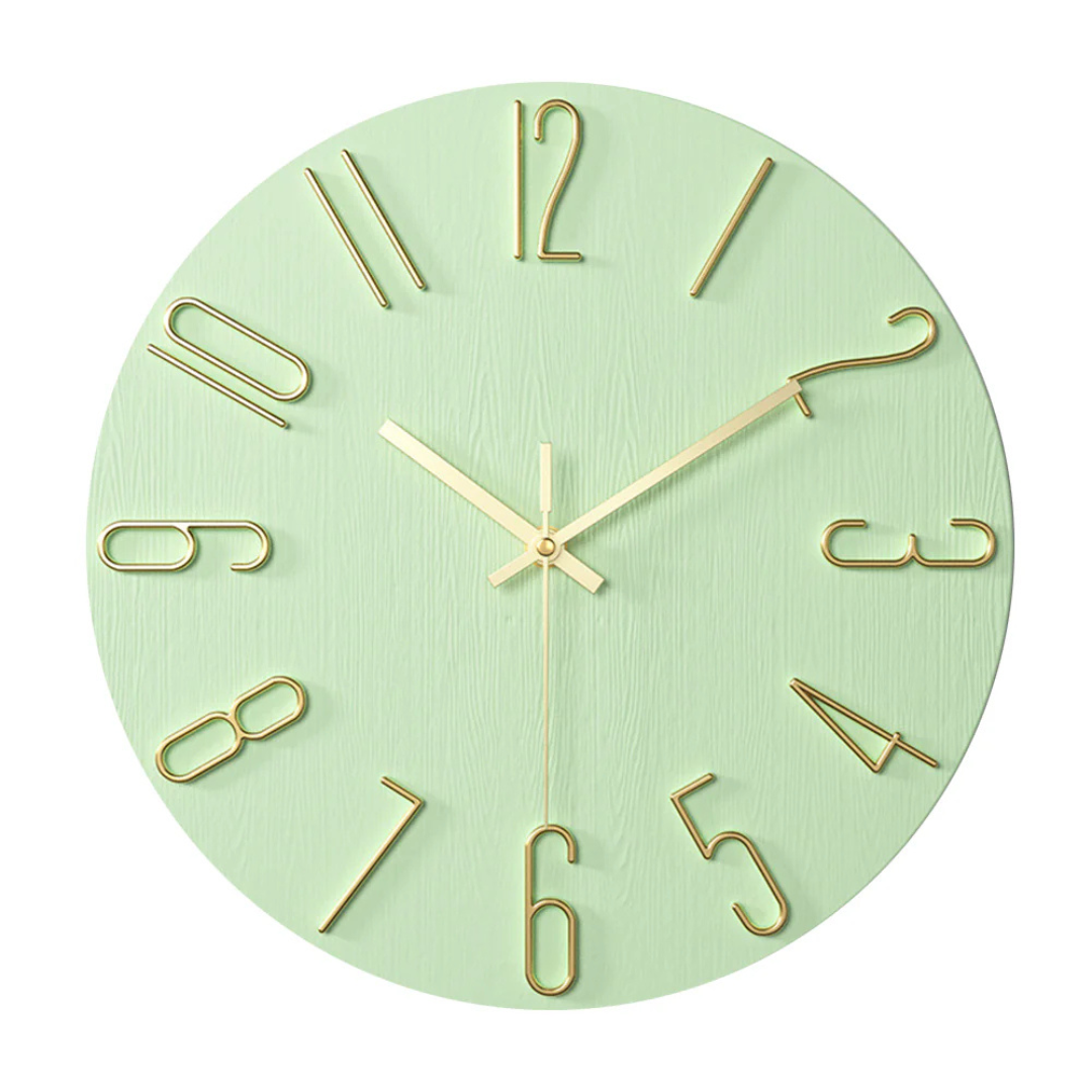 Silent Modern Entryway Wall Clock