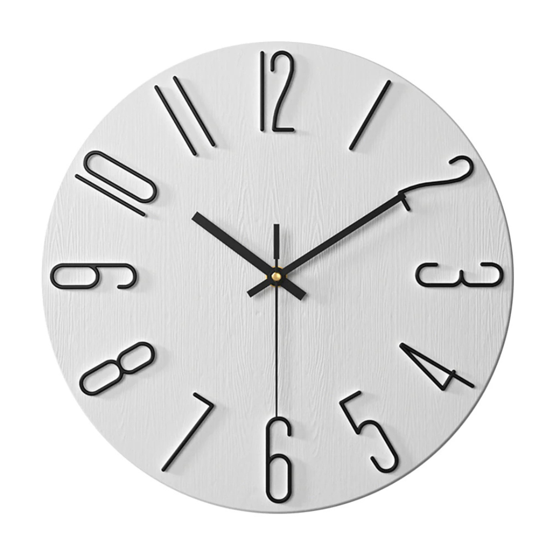 Silent Modern Entryway Wall Clock