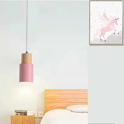 Stylish Wooden Pendant Lamp with Adjustable Cord