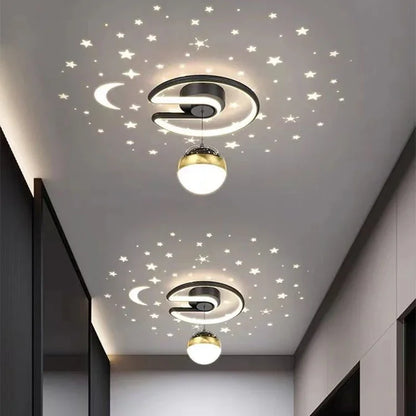 Cosmic LED Ceiling Lamp for Bedroom Ambiance - Luxicro
