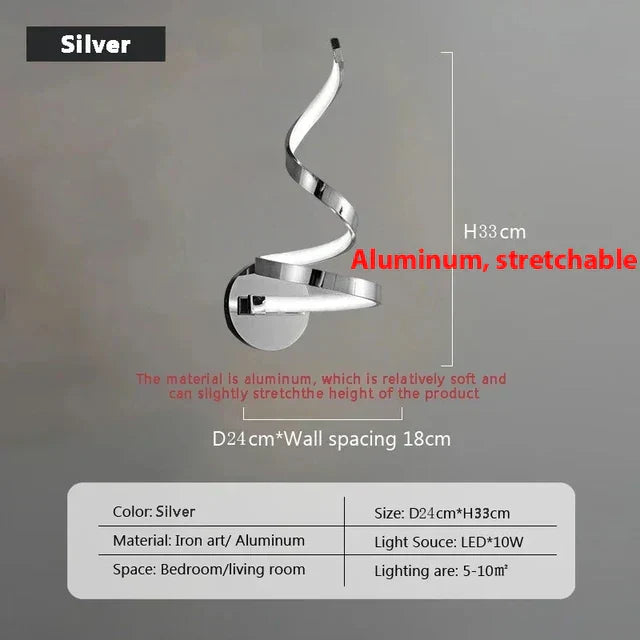 Contemporary Curved LED Light Fixture