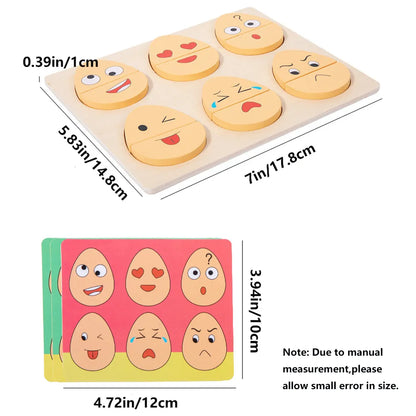 Colorful Children's Emotional Learning Puzzle
