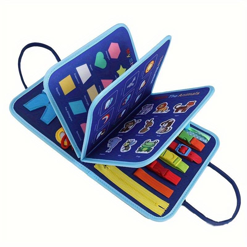 Fun Learning Activity Book for Kids with Laces and Zippers