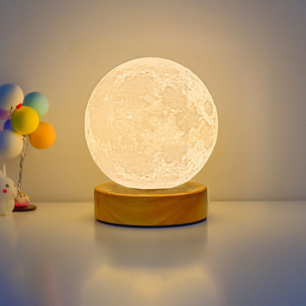 Cosy Glass Bedside Lamp – Moon and Star Nightlight