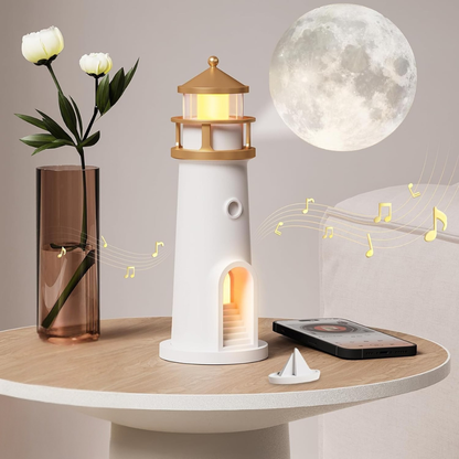 Soft Warm Night Table Lamp Coastal Bedroom Light
