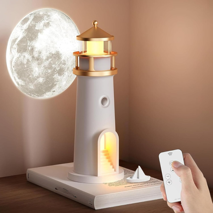 Soft Warm Night Table Lamp Coastal Bedroom Light