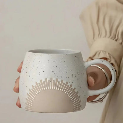 Warm Coffee Ceramic Cup - Luxicro
