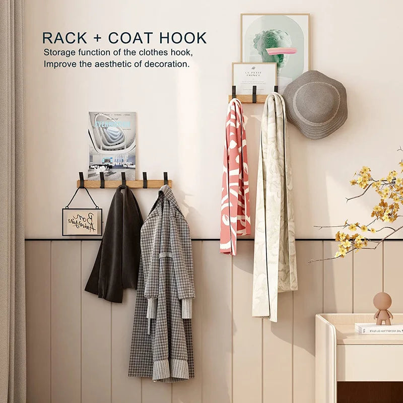 Compact Wall Mount Closet with 5 Hooks – Sleek Design