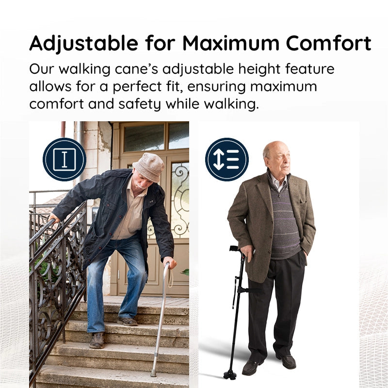 Portable Adjustable LED Walking Stick