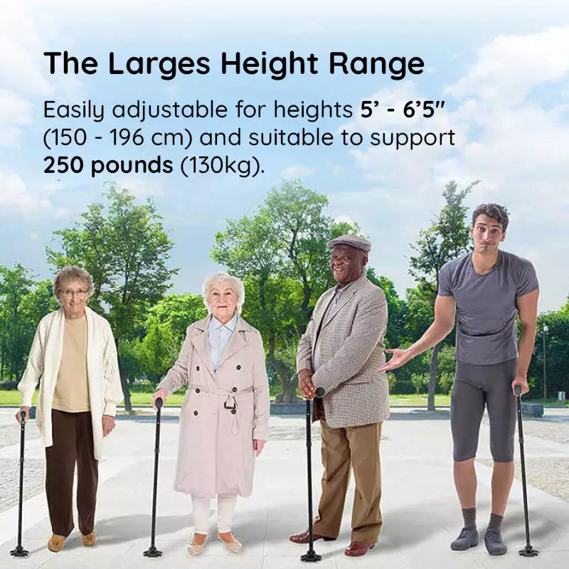 Portable Adjustable LED Walking Stick
