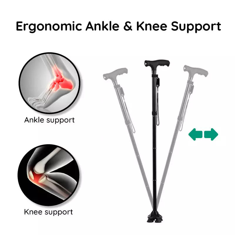 Portable Adjustable LED Walking Stick