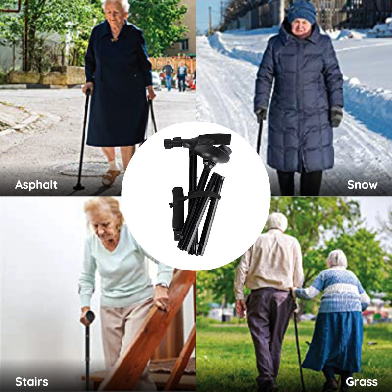 Portable Adjustable LED Walking Stick