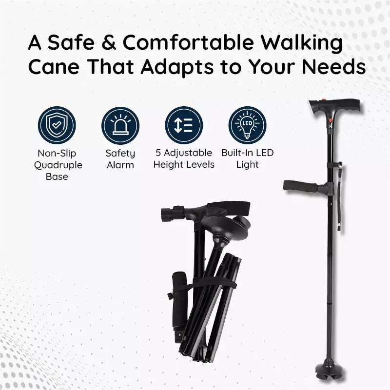 Portable Adjustable LED Walking Stick