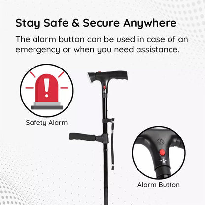 Portable Adjustable LED Walking Stick