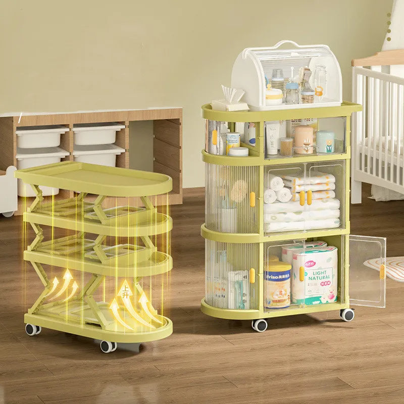 Foldable 3 Tier Utility Cart - Luxicro