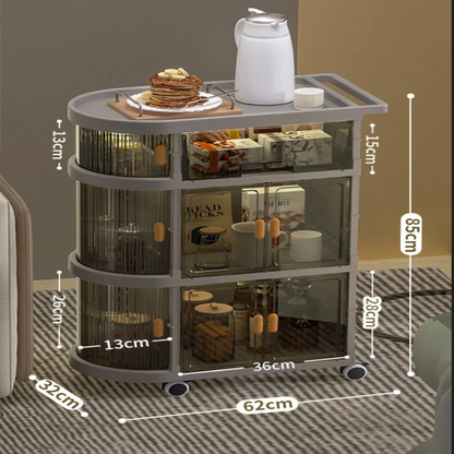 Foldable 3 Tier Utility Cart