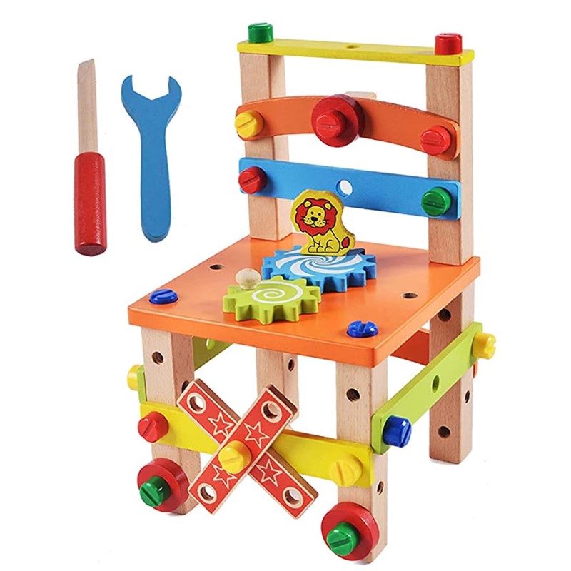Small Wood Children's Table and Chair Set - Luxicro