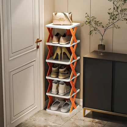 Compact Collapsible Shoe Organizer Rack