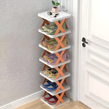 Compact Collapsible Shoe Organizer Rack