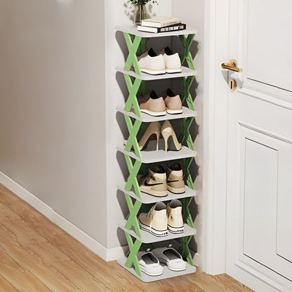 Compact Collapsible Shoe Organizer Rack