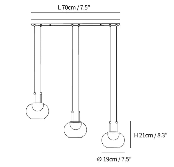 Chic Circular Hanging Light Fixture