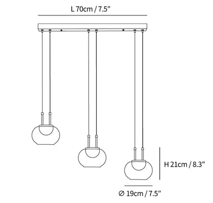 Chic Circular Hanging Light Fixture